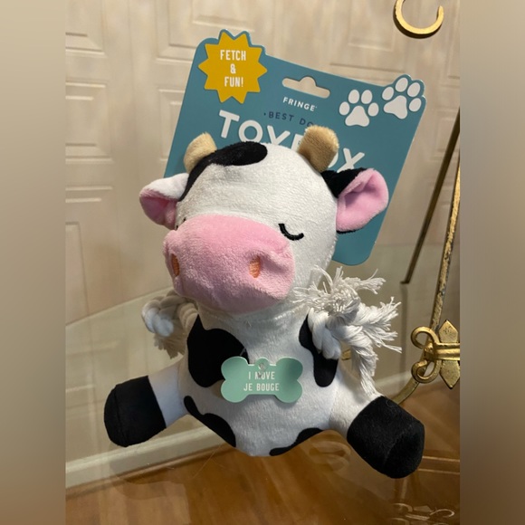 Fringe Studio Dog Fringe Dog Toy Legendairy Cow 7 Clinker With
